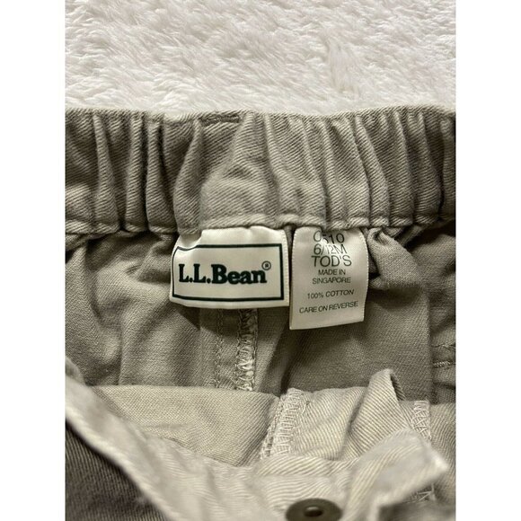 LL Bean 6/12 Months Khaki Cargo Shorts Elastic - Picture 9 of 10